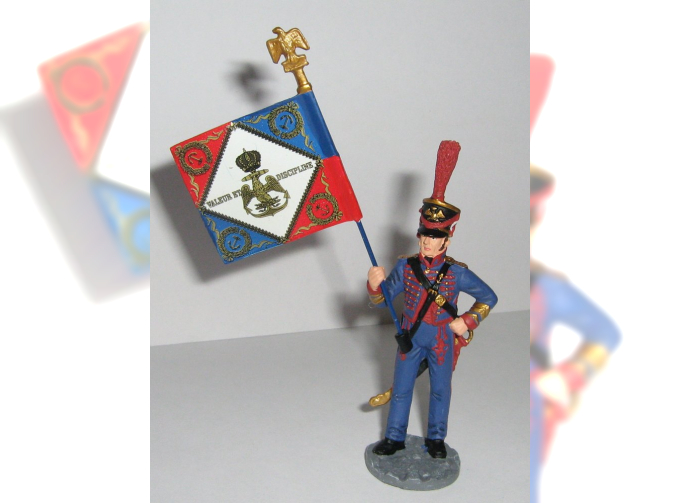 Фигурка Орлоносец батальона моряков Императорской гвардии, Франция, 1805 г.