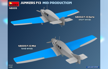 Сборная модель JUNKERS F13 Airplane Mid Production