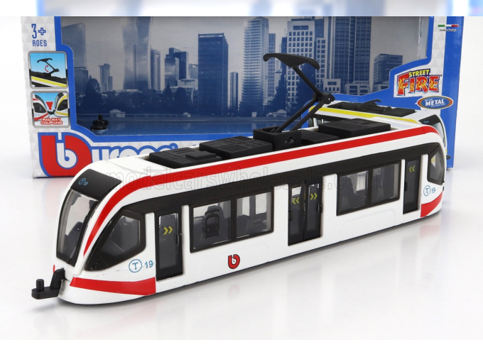 TRAM City Tram Autobus, White Red Black