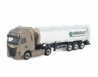 Iveco S-Way Semitrailer „Ruhrkraft“, brown / white