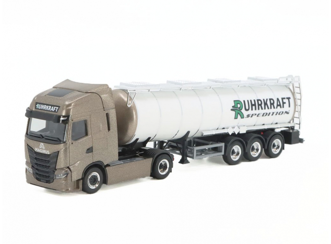 Iveco S-Way Semitrailer „Ruhrkraft“, brown / white