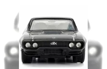 PLYMOUTH Dom's Gtx Coupe (1971) - Fast & Furious 8 2017, Black Silver