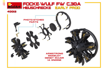 Сборная модель FOCKE-WULF FW C.30A HEUSCHRECKE. EARLY PROD