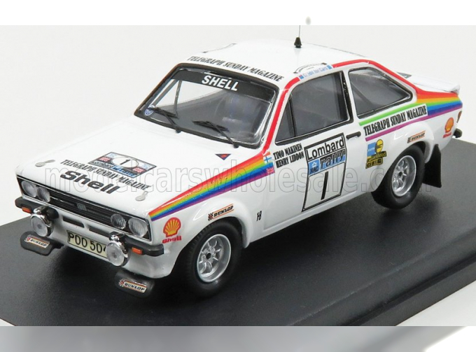 FORD Escort Mkii №1 Rally Rac Lombard (1976) T.Makinen - H.Liddon, White