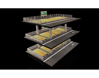 Diorama *3 story parking building*, various