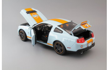 FORD MUSTANG Shelby GT500 "Gulf" 2012 Light Blue with Orange Stripes