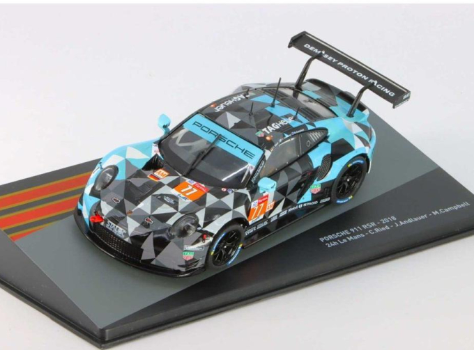 PORSCHE 911 RSR #77 24h Le Mans C.Ried J.Andlauer M.Campbell (2018)