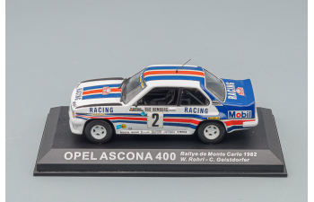 OPEL Ascona 400 #2 Rallye De Monte-Carlo 1982, white / blue / red