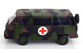 VOLKSWAGEN T3 Syncro Bus German Army Ambulance (1987), camouflage