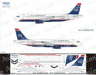 Декаль на самолёт Airbu A320 (US Airways)