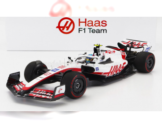 HAAS F1  Vf-22 Ferrari Team Haas N47 8th (first Points) Silverstone British Gp (2022) Mick Schumacher, White Black Red