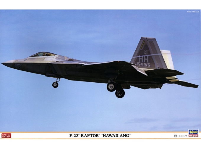Сборная модель LOCKHEED MARTIN F-22a Raptor Airplane Military 1990