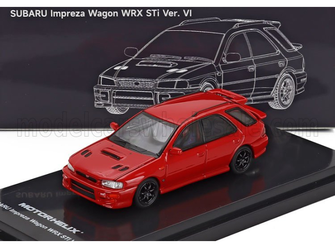 SUBARU Impreza Wrx Sw Station Wagon (2001), Red