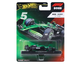 SAUBER F1 C45 Team Stake Kick №5 Season (2025) Gabriel Bortoleto, Green Black