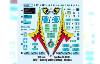 Сборная модель БТР LVTP-7 Landing Vehicle Tracked-Personnel