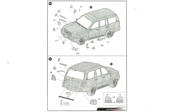 Сборная модель Toyota Land Cruiser 100 WAGON VX Limited