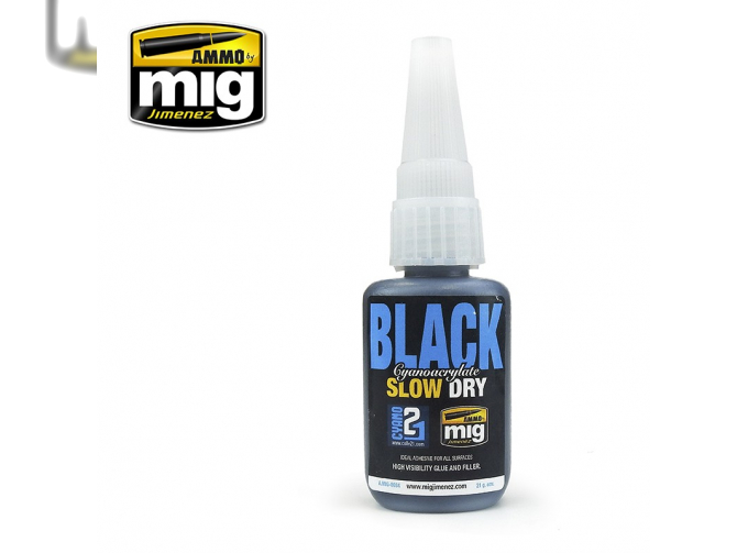 BLACK SLOW DRY CYANOACRYLATE