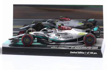 MERCEDES-BENZ GP F1 W13e Team Mercedes-amg Petronas F1 №44 2nd Hungarian Gp (2022) Lewis Hamilton, Silver Green