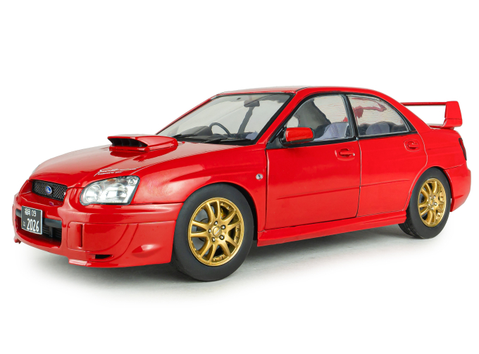 SUBARU Impreza WRX STI (2004), red
