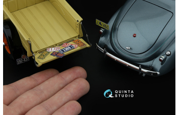 3D Декаль Автомобильные номера США, западные штаты, 1910-1940 (для всех моделей) (на метал. основании)