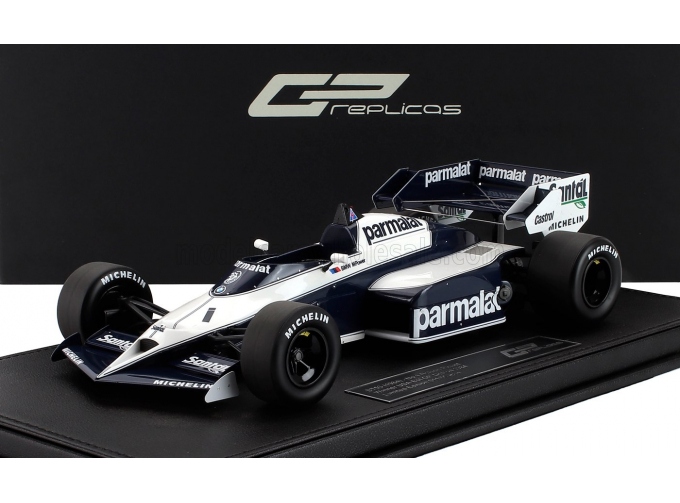 BRABHAM F1 Bt53 Parmalat №1 Winner Usa Detroit Gp (1984) Nelson Piquet, White Blue