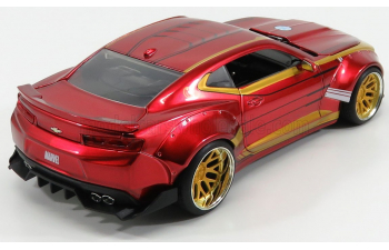 CHEVROLET Camaro Coupe With Iron Man Figure (2016), Red Gold