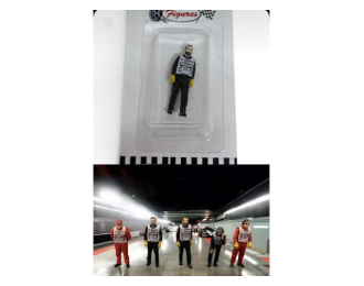 Фигурка маршала трассы в позе B / Track Oficial B