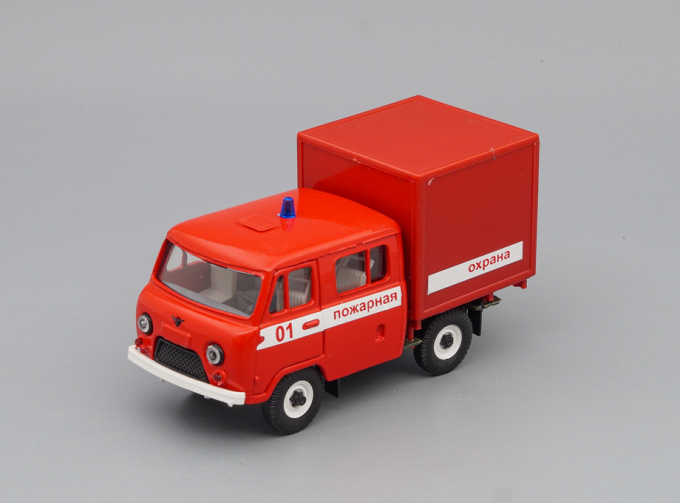 УАЗ 39094 Фермер с будкой Пожарная охрана, красный