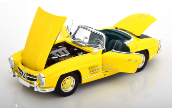 MERCEDES-BENZ 300 SL Roadster with removable Hardtop (1957), yellow black