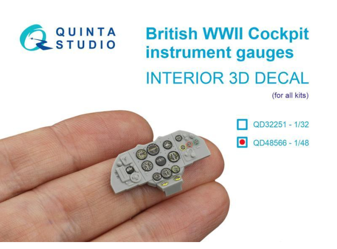 Декаль Авиационные приборы Великобритании, ВМВ (для всех моделей)