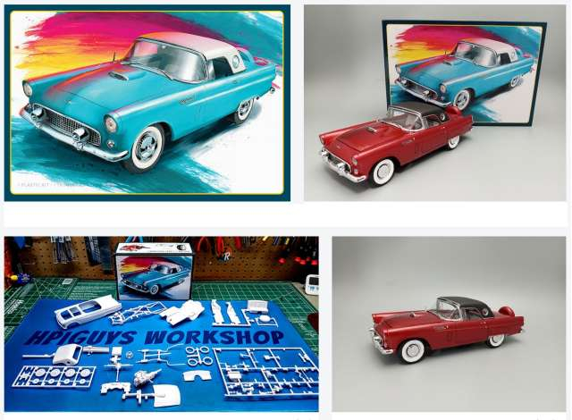 Сборная модель Ford Thunderbird, plastic modelkit 1956