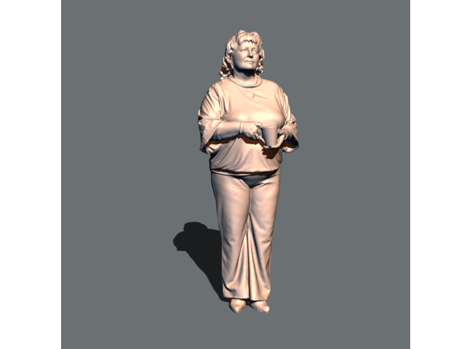 Фигурка Тётя с кружкой, неокрашенная