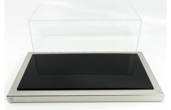 VETRINA DISPLAY BOX Dieppe Base Nera - Black Base - Lungh.lenght Cm 32.5 X Largh.width Cm 16.5 X Alt.height Cm 12.5 (altezza Interna 12.5 Cm ), Plastic Display