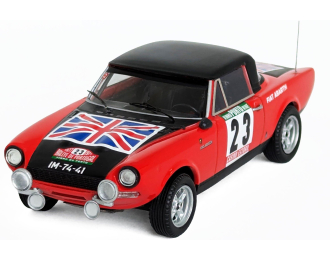 FIAT 124 Sport Spider 1600 (night version) №23 Rally Portugal (1977) Santinho Mendes - Santos Ferreira