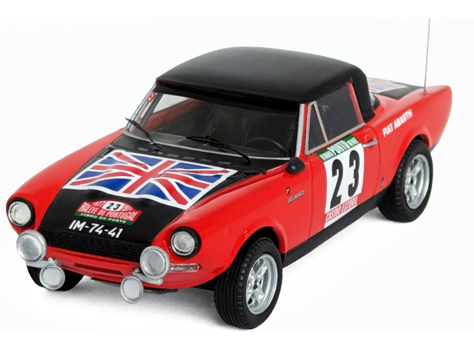FIAT 124 Sport Spider 1600 (night version) №23 Rally Portugal (1977) Santinho Mendes - Santos Ferreira