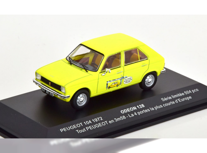 PEUGEOT 104 (1972), light yellow