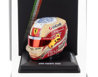 BELL HELMET Casco Helmet F1 Zhou Guanyu Team Ferrari Hp №24 Season (2025), Yellow Red