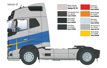 Сборная модель VOLVO Fh16 750 Tractor Truck 2-assi 2021