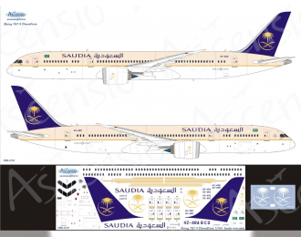 Декаль на самолет Boeing	787-9 Saudian