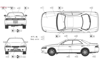 Сборная модель Toyota Mark II 3.0 Grande