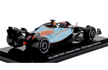 WILLIAMS F1 Fw45 Team Williams Racing Gulf №23 Singapore Gp Alexander Albon (2023) , light blue