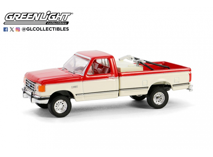 FORD F-250 XLT пикап с топливной цистерной (1991), Red/White