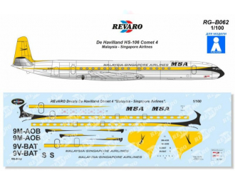 Декаль HS-106 Comet 4 MSA