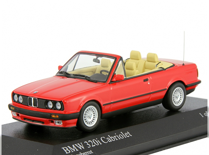 BMW 3-series Cabriolet 1989, red