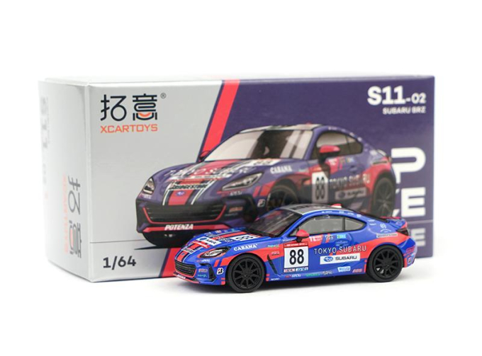 SUBARU BRZ Tokyo Racing #88, blue / red