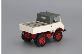 MERCEDES-BENZ UNIMOG 401 with Trailer (1951), white / beige / red