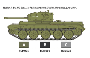 Сборная модель CROMWELL Mark Iv Tank Military With 3 Acrylic Brush Markers 1945