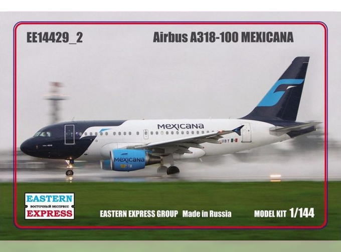 Сборная модель Авиалайнер Airbus А318-100 (Mexicana)