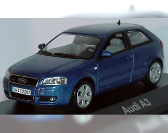 AUDI A3 Facelift 3d (2003), mauritius blue metallic (синий металиик)