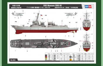 Сборная модель USS Momsen DDG-92